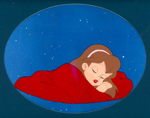Original production cel -"Thumbelina"- by Golden Films 248 MATTED