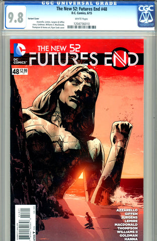 The New 52: Futures End #48  CGC graded 9.8 - Variant Cover  SINGLE HIGHEST GRADED - SOLD!