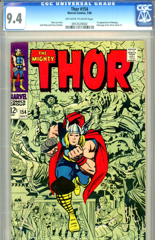 Thor #154 CGC graded 9.4 first Mangog SOLD!