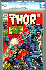 Thor #170 CGC graded 9.0 - Romita cover - 3rd Thermal Man appearance - SOLD!