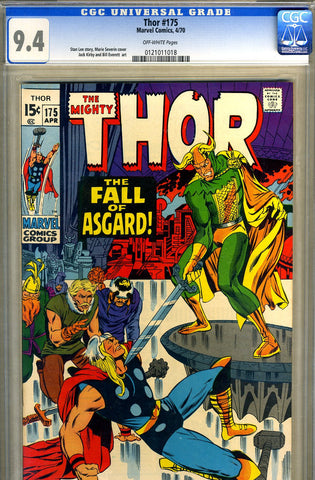 Thor #175  CGC graded 9.4 - classic Loki cover - SOLD!