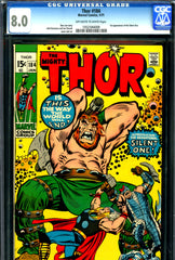 Thor #184 CGC graded 8.0 - first appearance of the Silent One