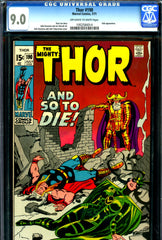 Thor #190 CGC graded 9.0 - Hela and Odin cover and story