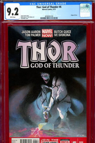 Thor: God of Thunder #06 CGC graded 9.2 - origin of Gorr