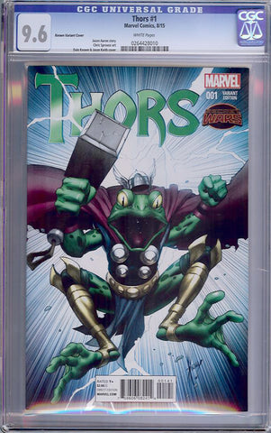 Thors #1  CGC graded 9.6 - Keown Variant Cover - SOLD!