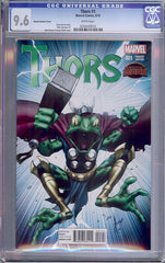 Thors #1  CGC graded 9.6 - Keown Variant Cover - SOLD!
