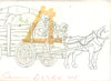 Original production cel -"Three Musketeers"- by Golden Films 125 SIZE 14.50" x 9.75"