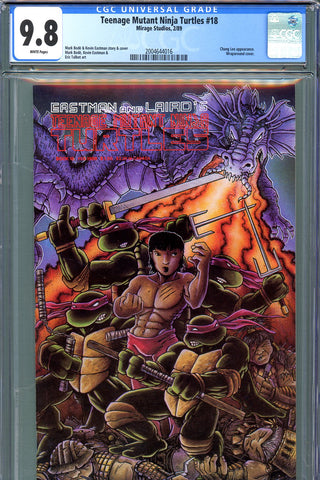 Teenage Mutant Ninja Turtles #18 CGC graded 9.8  HIGHEST GRADED - SOLD!