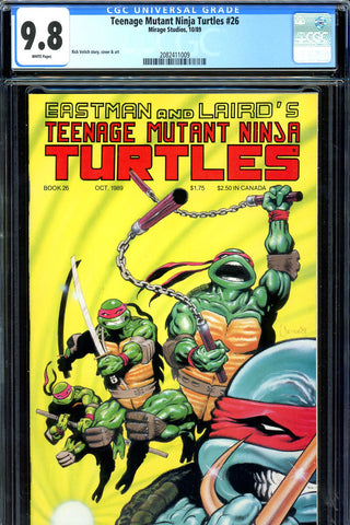 Teenage Mutant Ninja Turtles #26 CGC graded 9.8  HIGHEST GRADED - SOLD!