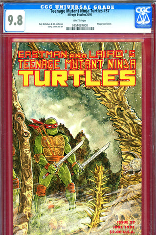Teenage Mutant Ninja Turtles #37 CGC graded 9.8  wraparound cover