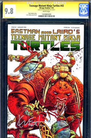Teenage Mutant Ninja Turtles #43 CGC graded 9.8  HIGHEST GRADED "Signature Series" - SOLD!