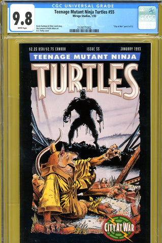Teenage Mutant Ninja Turtles #55 CGC graded 9.8  HIGHEST GRADED