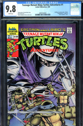 Teenage Mutant Ninja Turtles Adventures #1 CGC graded 9.8 - HIGHEST 1989 - SOLD!