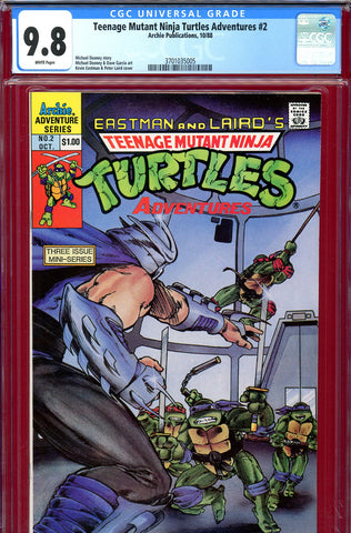 Teenage Mutant Ninja Turtles Adventures #2 CGC graded 9.8 - HIGHEST GRADED - SOLD!