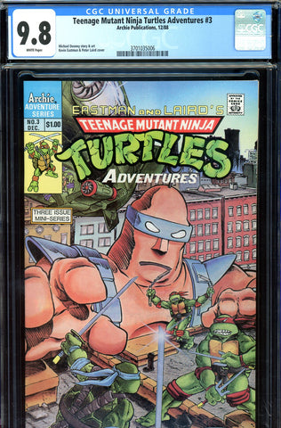 Teenage Mutant Ninja Turtles Adventures #3 CGC graded 9.8 - HIGHEST GRADED - SOLD!