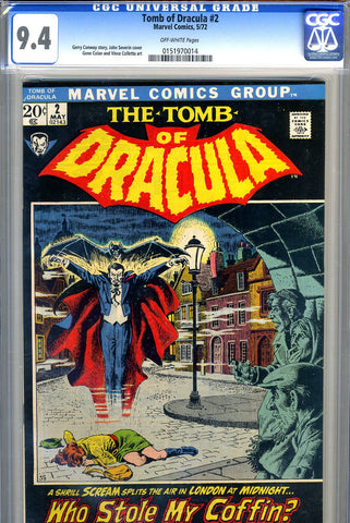 Tomb of Dracula #02   CGC graded 9.4 - SOLD!