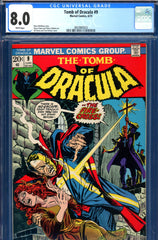 Tomb Of Dracula #09 CGC graded 8.0 - Kane/Palmer cover