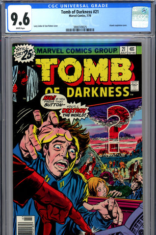 Tomb Of Darkness #21 CGC graded 9.6 atomic explosion cover - SOLD!