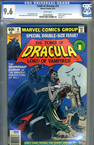 Tomb of Dracula #70   CGC graded 9.6 - last issue - SOLD