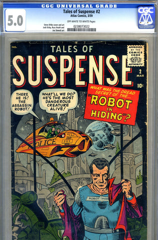 Tales of Suspense #02  CGC graded 5.0 - SOLD