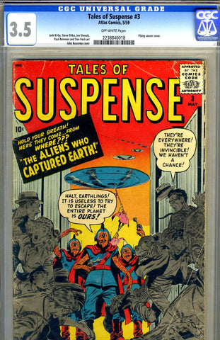 Tales of Suspense #03   CGC graded 3.5 - SOLD!