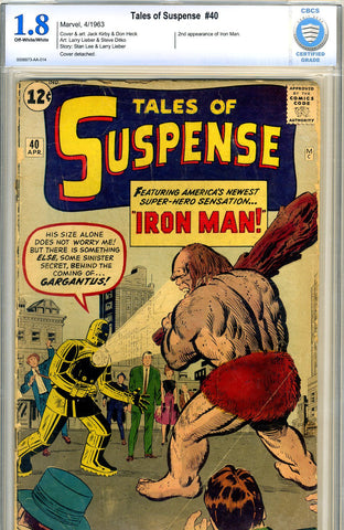 Tales of Suspense #40   CBCS graded 1.8 - SOLD!
