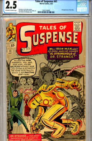 Tales of Suspense #41 CGC graded 2.5 third ever Iron Man SOLD!