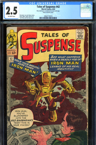 Tales of Suspense #42 CGC graded 2.5 fourth ever Iron Man SOLD!