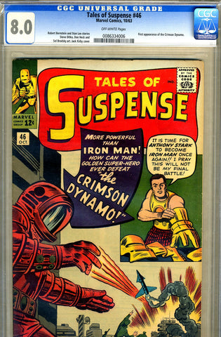 Tales of Suspense #46   CGC graded 8.0 - SOLD