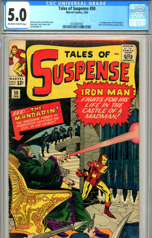 Tales of Suspense #50 CGC graded 5.0 first Mandarin SOLD!