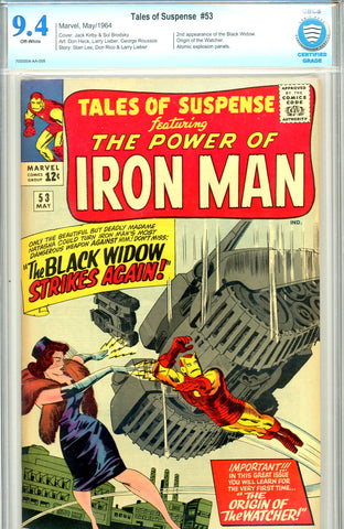 Tales of Suspense #53  CBCS graded 9.4 second Black Widow - SOLD!