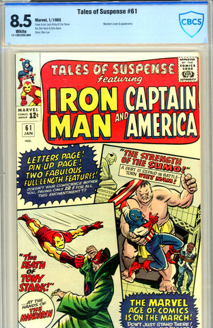 Tales of Suspense #61 CBCS graded 8.5 white pages - SOLD!