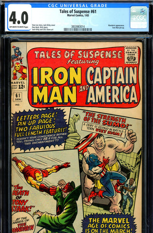 Tales of Suspense #61 CGC graded 4.0 Mandarin cover/story - SOLD!