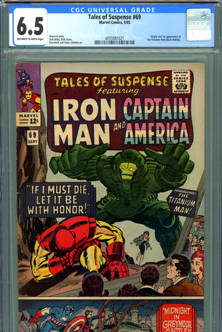 Tales Of Suspense #69 CGC graded 6.5 origin/1st app. Titanium Man - SOLD!