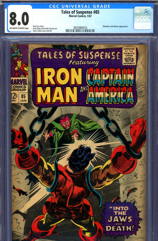 Tales of Suspense #85 CGC graded 8.0 Mandarin/Batroc appearance - SOLD!