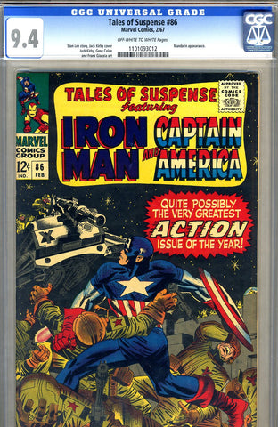 Tales of Suspense #86   CGC graded 9.4 - SOLD