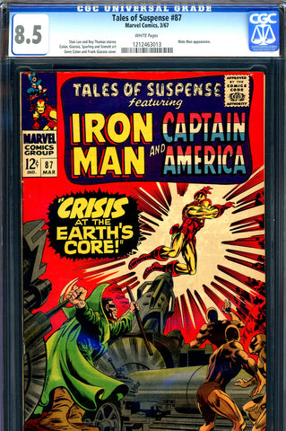 Tales of Suspense #87 CGC graded 8.5 white pages - SOLD!