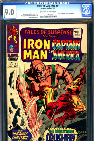 Tales of Suspense #91 CGC graded 9.0 Red Skull story - SOLD!
