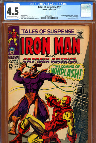 Tales Of Suspense #97 CGC graded 4.5 first Whiplash - SOLD!