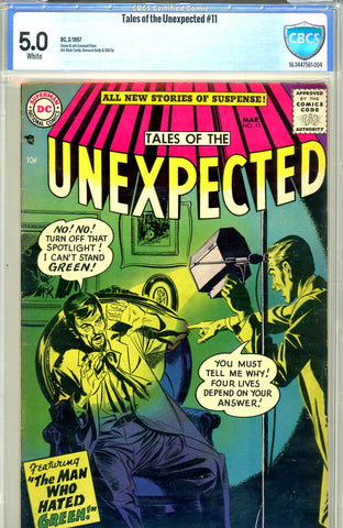 Tales of the Unexpected #11  CBCS graded 5.0 white pages SOLD!