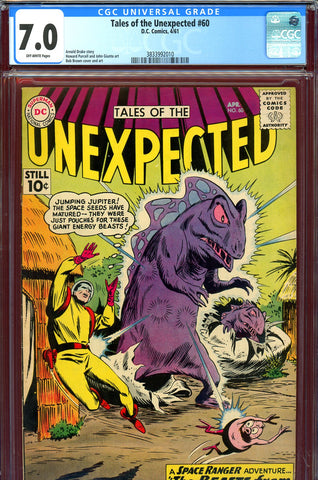 Tales of the Unexpected #60 CGC graded 7.0 - SOLD!