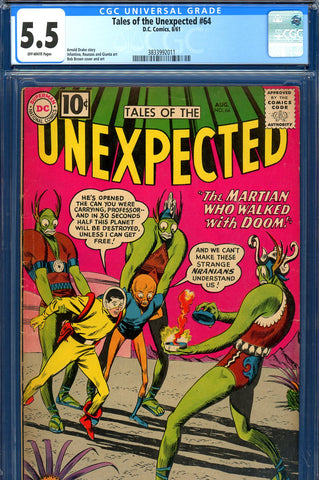 Tales of the Unexpected #64 CGC graded 5.5 - SOLD!