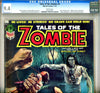 Tales of the Zombie #3 CGC graded 9.4 white pages  SOLD!