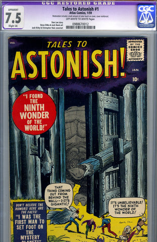 Tales to Astonish #1   CGC graded 7.5 - SOLD