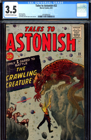Tales to Astonish #22 CGC graded 3.5 pre-Super-Hero
