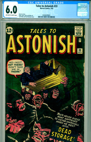 Tales to Astonish #33 CGC graded 6.0 (1962) - SOLD!
