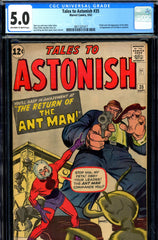 Tales to Astonish #35 CGC graded 5.0 first EVER Ant-Man in costume