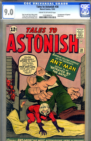 Tales to Astonish #38   CGC graded 9.0 - SOLD