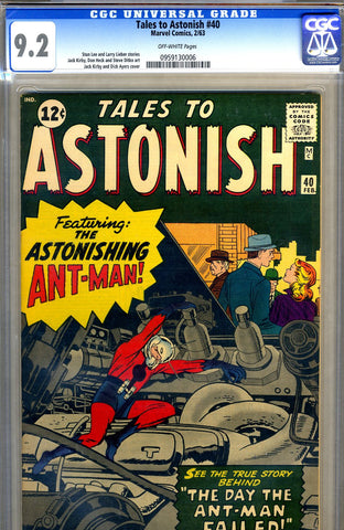 Tales to Astonish #40   CGC graded 9.2 - SOLD
