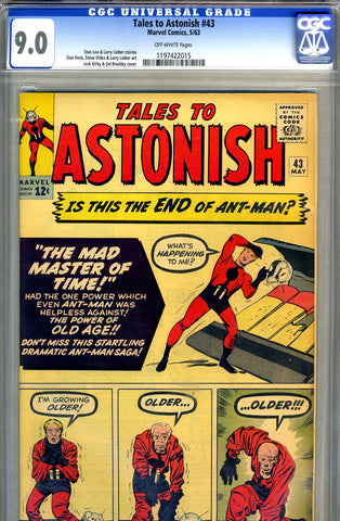 Tales to Astonish #43   CGC graded 9.0 - SOLD